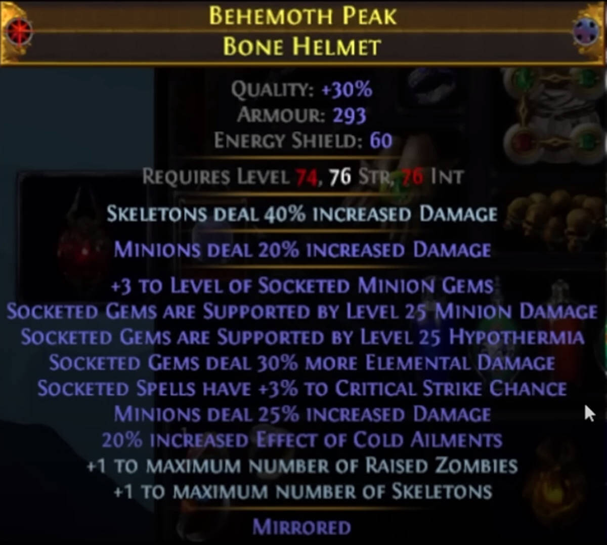 PoE Items 3.18 Sentinel League Top 5 Mirrored Items